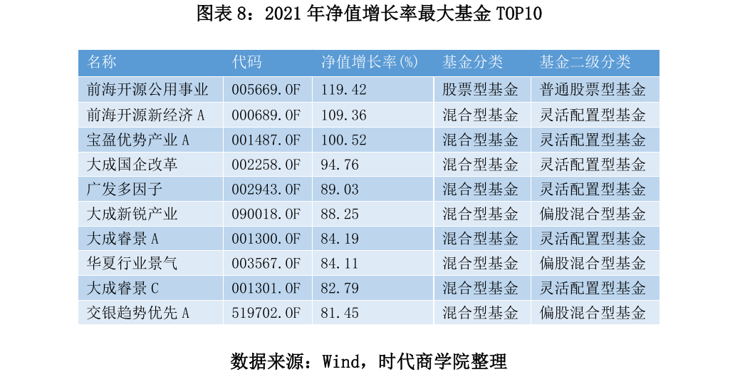 图表 8：2021 年净值增长率最大基金 TOP10.png